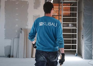 Besichtigungen einer Baustelle für den Innenausbau