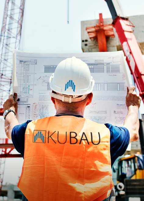 “Bauunternehmen-Kubau-GmbH” Aufnahmen einer Baustelle von dem Bauunternehmen aus der Luftperespektive